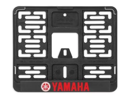 Рамка для номера мотоцикла нового образца Yamaha красная