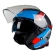 AXXIS OF504SV Mirage SV Damasko C7 Open Face Helmet Синий