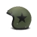 Dmd Jet Vintage Star Helmet Green Зеленый