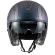 Motorcycle Helmet Jet Premier VINTAGE FR IRIDE BM Gray Blue Matt