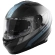 STORMER ZS-801 Solid Full Face Helmet Matt Metal / Blue / Elite Grey