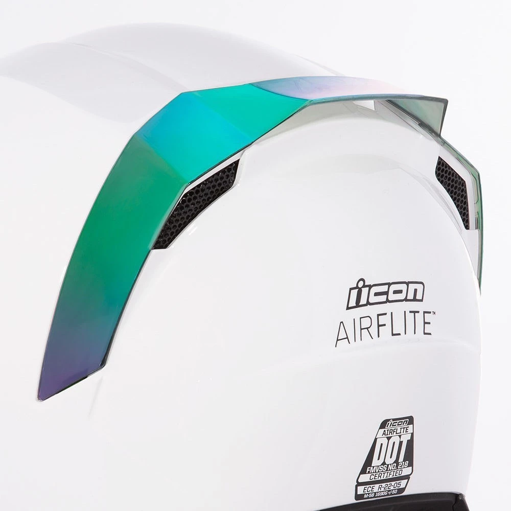 Спойлер для шлема Icon Airflite зеленый зеркальный